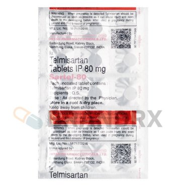 Sartel 80 mg Intas Pharmaceuticals